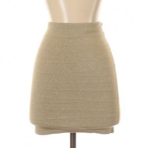 Sparkly Gold Bodycon Miniskirt